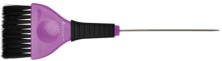 Кисть для окрашивания DEWAL, со спицей,черная с фиолетовым, с черной прямой щетиной, широкая 50 мм