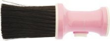 Кисть-сметка DEWAL, настольная, ручка- пластик, с ёмкостью для талька, искусственная щетина, цветная-1