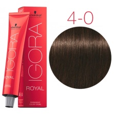 Краска для волос Schwarzkopf Igora Royal New 4 - 0 Средний коричневый натуральный 60 мл