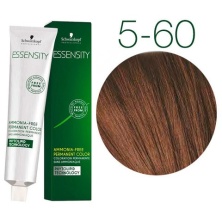 Краска для волос Schwarzkopf Professional Essensity 5-60 светлый коричневый шоколадный натуральный, безаммиачный краситель, 60мл