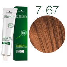 Краска для волос Schwarzkopf Professional Essensity 7-67 средний русый шоколадный медный, безаммиачный краситель, 60мл
