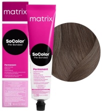 Стойкая крем - краска с окислением Matrix Socolor Beauty 5AV светлый шатен пепельно - перламутровый 90 мл