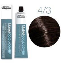 Краска - крем для волос Loreal Professional Majirel Cool Cover 4.3 шатен золотистый 50 мл