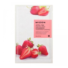 MIZON Тканевая маска для лица с экстрактом клубники Joyful Time Essence Mask Strawberry 23 гр