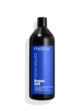 шампунь для нейтрализации желтизны у блондинок 5-8 уровней тона -Matrix Total Results Color Obsessed Brass Off Shampoo 1000 ml