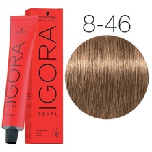 Крем-краска для волос — Schwarzkopf Professional IGORA Royal № 8-46 (Светлый русый бежевый шоколадный)