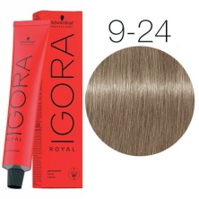 Крем-краска для волос — Schwarzkopf Professional IGORA Royal № 9-24 (Блондин пепельный бежевый)