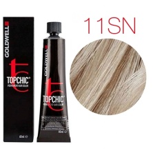Goldwell Topchic 11SN (серебристо-натуральный блондин) - Cтойкая крем краска 60 мл
