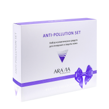 ARAVIA Набор для очищения и защиты кожи (паста 100 мл, маска 100 мл, крем для умывания 150 мл) Anti-Pollution Set