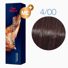 Краска для волос Wella Professional Koleston Perfect Me+ 4/00 (коричневый интенсивно- натуральный) 60 ml