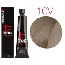 Goldwell Topchic 10V (фиолетовый пастельный блондин) - Cтойкая крем краска 60 мл
