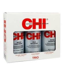 CHI INFRA TRIO KIT - Набор подарочный для ежедневного ухода за волосами 3*177 мл