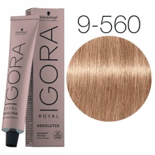 Крем-краска для окрашивания зрелых волос — Schwarzkopf Professional Igora Royal Absolutes № 9-560 (Блондин золотистый шоколадный)