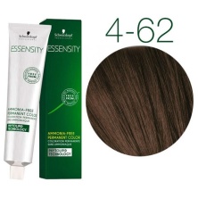 Краска для волос Schwarzkopf Professional Essensity 4-62 средний коричневый шоколадный пепельный, безаммиачный краситель, 60мл