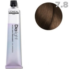 Тонирующая краска для волос Loreal Professional Dia Light 7.8 Блондин мокка 50 мл