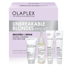 Olaplex Набор миниатюр восстановления для светлых волос Unbreakable Blondes Kit (№ 0, 3, 4P, 8) Salon