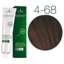 Краска для волос Schwarzkopf Professional Essensity 4-68 средне коричневый шоколадный красный, безаммиачный краситель, 60мл