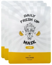 VILLAGE 11 FACTORY Тканевая маска для лица с экстрактом лимона Daily Fresh Up Mask Lemon 20 г