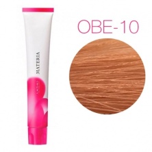 OBe-10 Яркий блондин оранжево-бежевый Lebel Materia 3D Перманентная низкоаммичная краска для волос 80 ml
