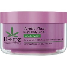 Hempz Vanilla Plum Herbal Sugar Body Scrub - Скраб для тела Ваниль и Слива 176гр