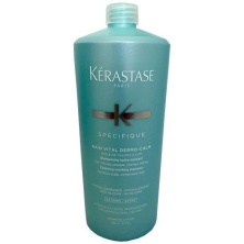 Шампунь для чувствительной кожи и нормальных или смешанных волос Kerastase Bain Vital Dermo - Calm 1000 мл