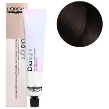 Тонирующая краска для волос Loreal Professional Dia Light 6.8 Темный блондин мокка 50 мл