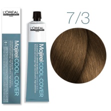Краска - крем для волос Loreal Professional Majirel Cool Cover 7.3 блондин золотистый 50 мл