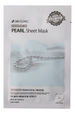3W CLINIC Тканевая маска для лица с жемчугом ESSENTIAL UP PEARL SHEET MASK 25 мл