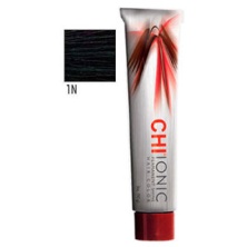 Стойкая Безаммиачная краска для волос CHI Ionic 1N (Черный) 90 мл