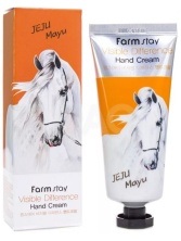 Крем для рук с лошадиным маслом FarmStay Visible Difference Hand Cream Jeju Mayu 100g