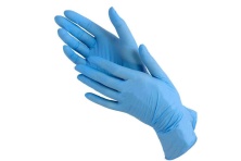 Перчатки нитриловые S  (неопудренные )голубые  - 100 шт