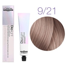 Тонирующая краска для волос Loreal Professional Dia Light 9.21 Очень светлый блондин перламутровый пепельный 50 мл