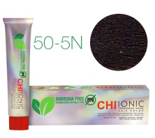 Стойкая Безаммиачная краска для волос CHI Ionic 50 - 5 N ( КОРИЧНЕВЫЙ) 90 мл