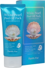 Очищающая маска-пленка с экстрактом жемчуга FarmStay White Pearl Peel Off Pack 100g