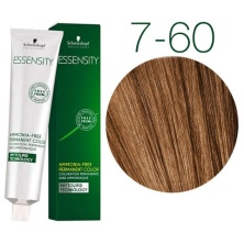 Краска для волос Schwarzkopf Professional Essensity 7-60 средний русый шоколадный натуральный, безаммиачный краситель, 60мл