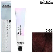 Тонирующая краска для волос Loreal Professional Dia Light 5.66 Светлый шатен глубокий красный 50 мл