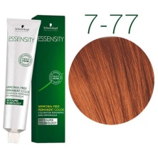 Краска для волос Schwarzkopf Professional Essensity 7-77  средний русый медный экстра, безаммиачный краситель, 60мл