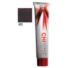Стойкая Безаммиачная краска для волос CHI Ionic 4 RV (ТЁМНЫЙ КРАСНО - ФИОЛЕТОВЫЙ) 90 мл