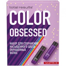 Matrix Total Color Obsessed - Подарочный набор для защиты цвета окрашенных волос (Шампунь 300 мл, кондиционер 300 мл)