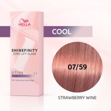 Гель-крем краска WELLA PROFESSIONAL Shinefinity 07/59 Клубничное Вино