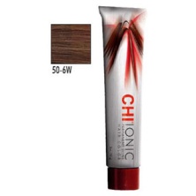 Стойкая Безаммиачная краска для волос CHI Ionic 50 - 6 W (СВЕТЛЫЙ ТЁПЛЫЙ КОРИЧНЕВЫЙ) 90 мл