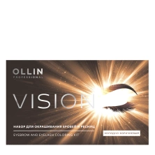 VISION НАБОР для окрашивания бровей и ресниц (Холодно-коричневый) OLLIN PROFESSIONAL