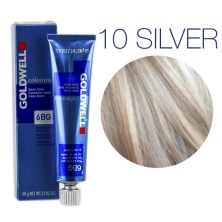 Goldwell Colorance 10 Silver - Тонирующая крем - краска для волос кристальный экстра блонд 60 мл