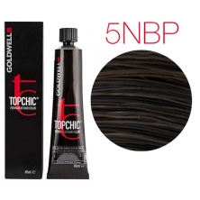 Goldwell Topchic 5N@BP (натуральный коричневый перламутровый) - Cтойкая крем краска 60 мл