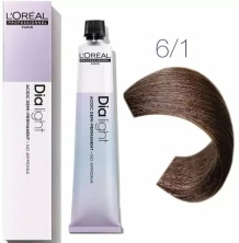 Краска для волос Loreal Professional Dia Light 6.1 темный блондин пепельный 50 мл