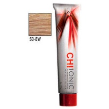 Стойкая Безаммиачная краска для волос CHI Ionic 50 - 8 W ( СРЕДНИЙ ТЁПЛЫЙ БЛОНДИН) 90 мл