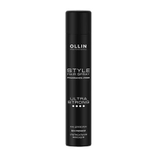 OLLIN STYLE Лак для волос ультрасильной фиксации без отдушки 400 мл