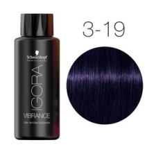 Краска для волос без аммиака — Schwarzkopf Professional Igora Vibrance № 3-19 (Темный коричневый сандрэ фиолетовый)