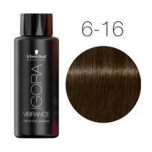 Краска для волос без аммиака — Schwarzkopf Professional Igora Vibrance № 6-16 (Темный русый сандрэ шоколадный)