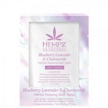 Hempz Blueberry Lavender & Chamomile Herbal Relaxing Bath Salts - Соль для ванны расслабляющая Лаванда, Ромашка и Дикие Ягоды 2*28гр